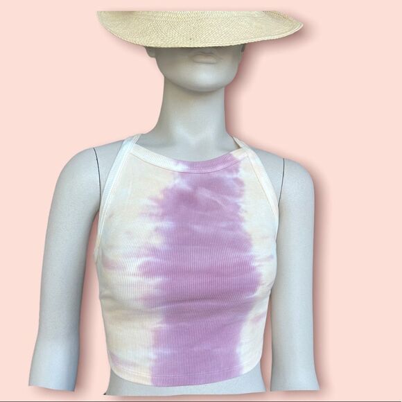 Young Fabulous and Broke Ribbed Tie Dye Cropped Tank Top with Open Back - Picture 16 of 16